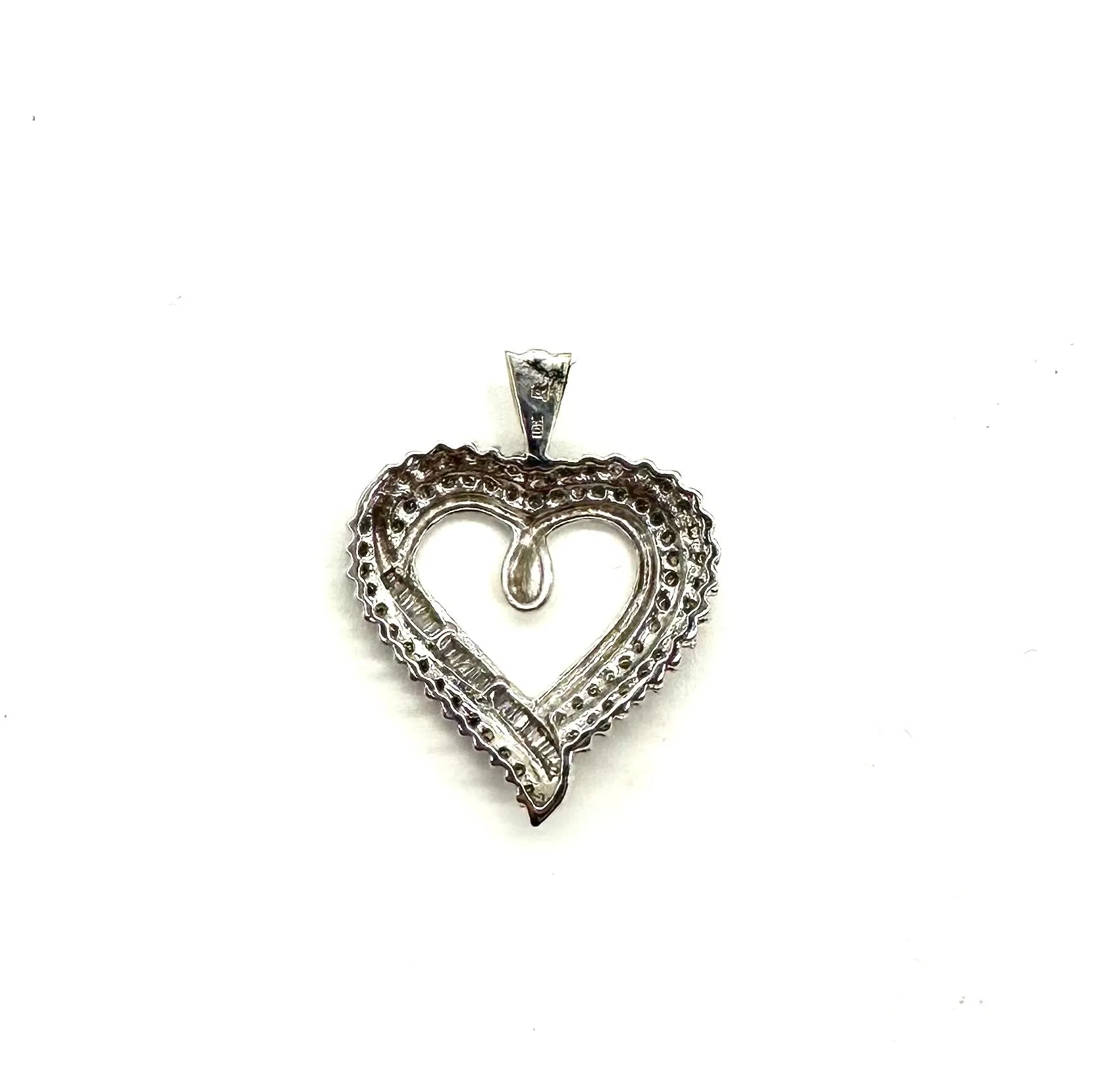 1/2 Ctw Diamond Heart Cutout Pendant