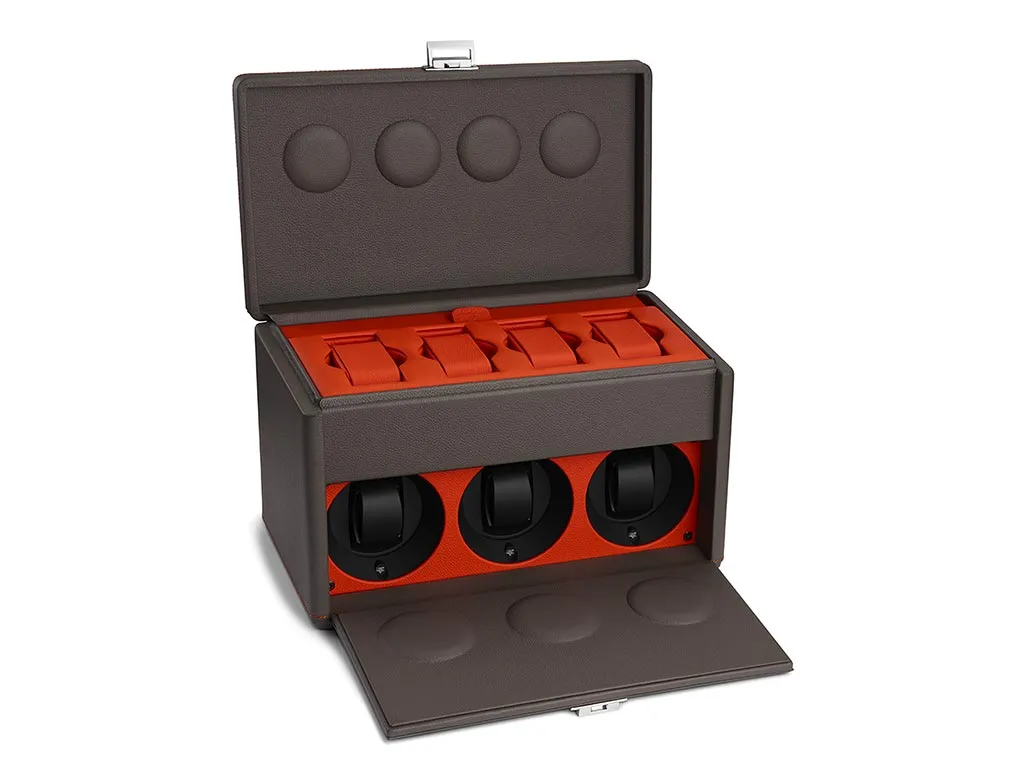 7RT Grey/Orange Watch Winder