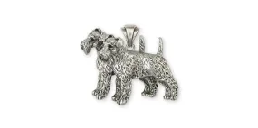 Airedale Terrier Pendant Jewelry Sterling Silver Handmade Dog Pendant AR14-P