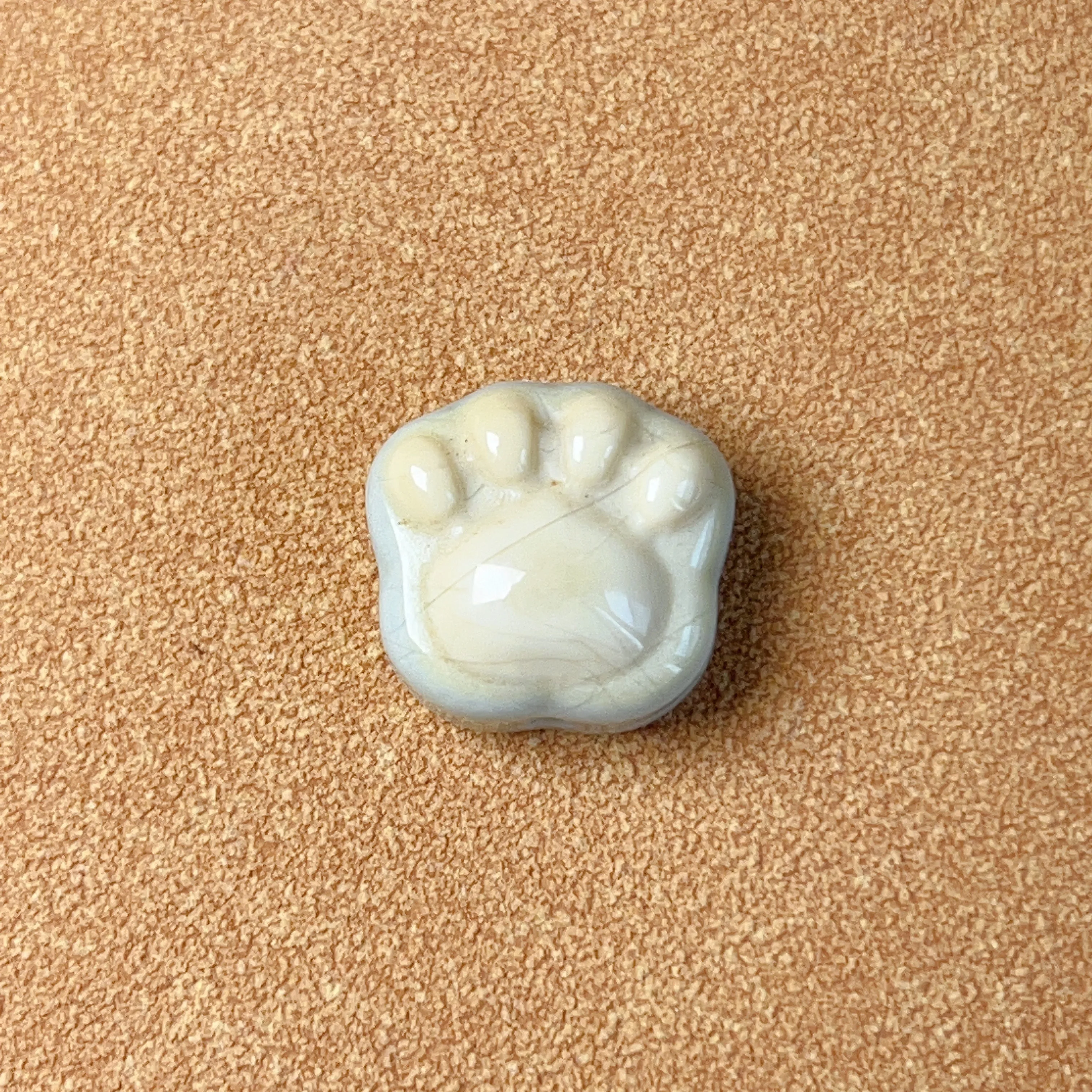 Alashan Agate Cute Little Paws Parts DIY Gemstone Jewelry Accessory