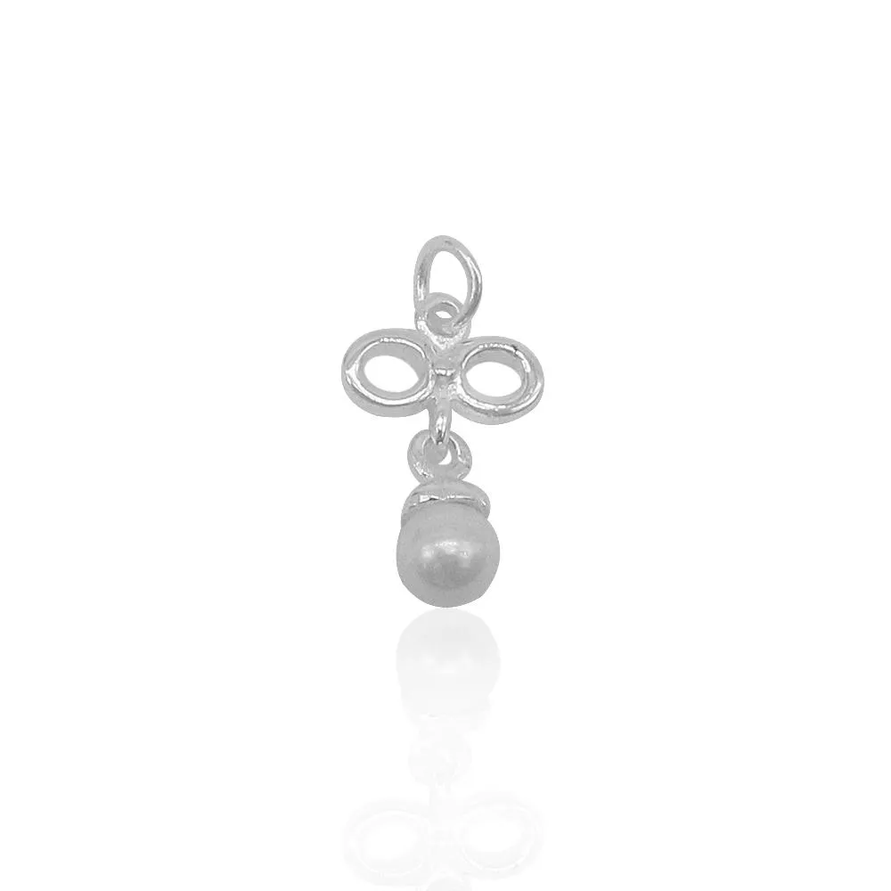 Aniya Bow with Pearl Silver Pendant