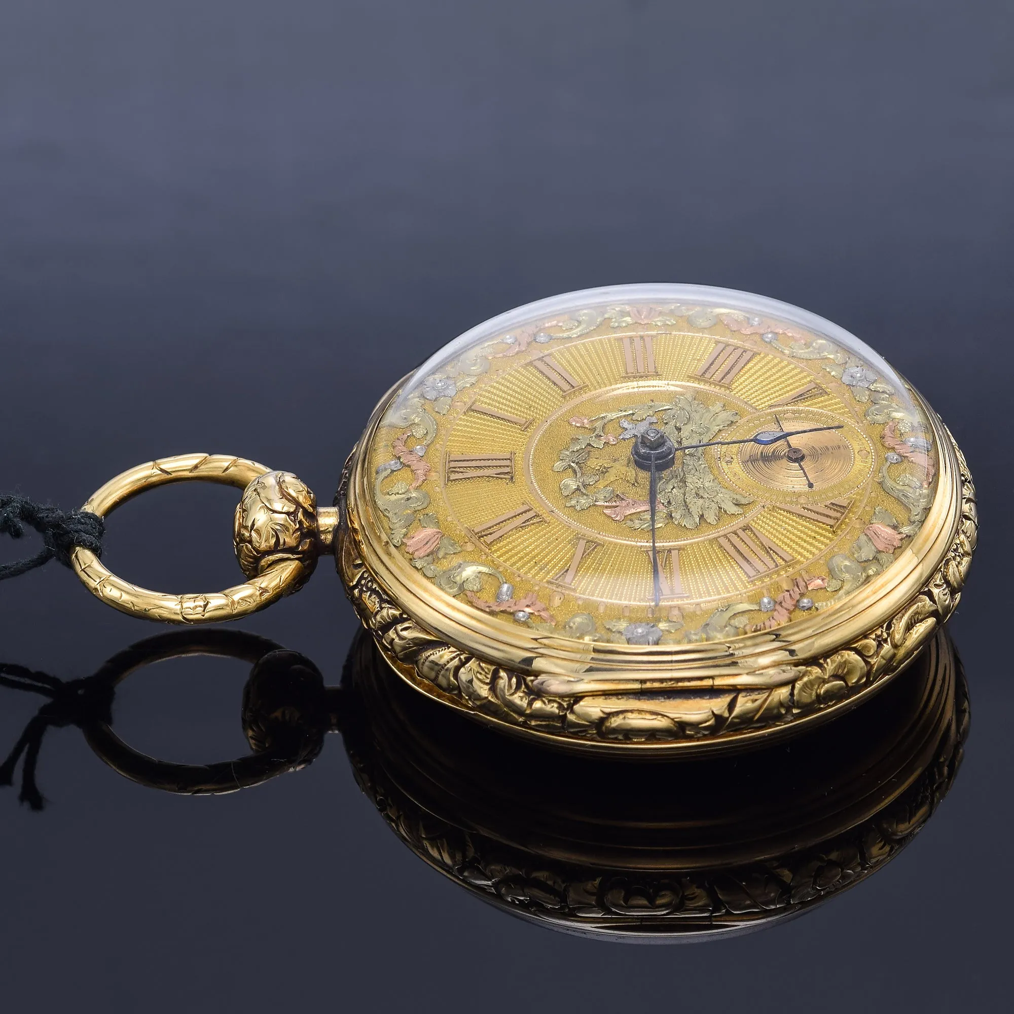 Antique John Moncas Liverpool #7468 18K Yellow Gold Key Wind Pocket Watch