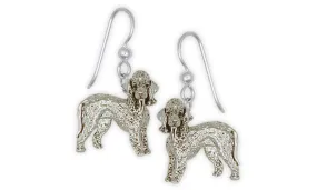 Bedlington Terrier Earrings Jewelry Sterling Silver Handmade Dog Earrings BL2-E