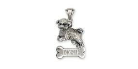 Bichon Frise Pendant Jewelry Sterling Silver Handmade Dog Pendant BF2-NP