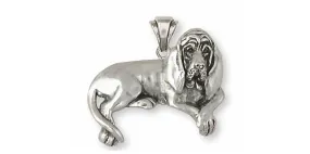 Bloodhound Pendant Jewelry Sterling Silver Handmade Dog Pendant BHD5-P