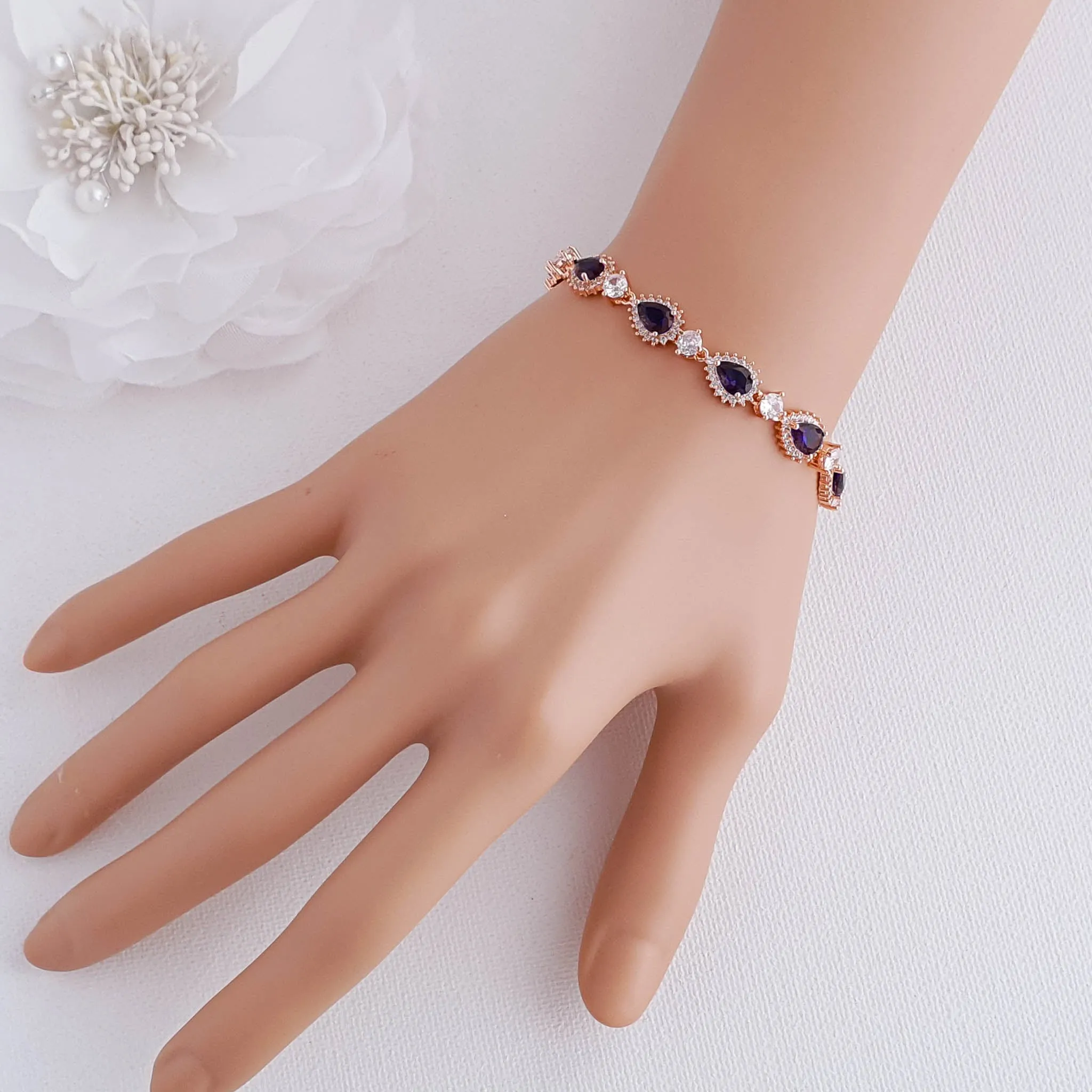 Blue Bridal Bracelet-AOI