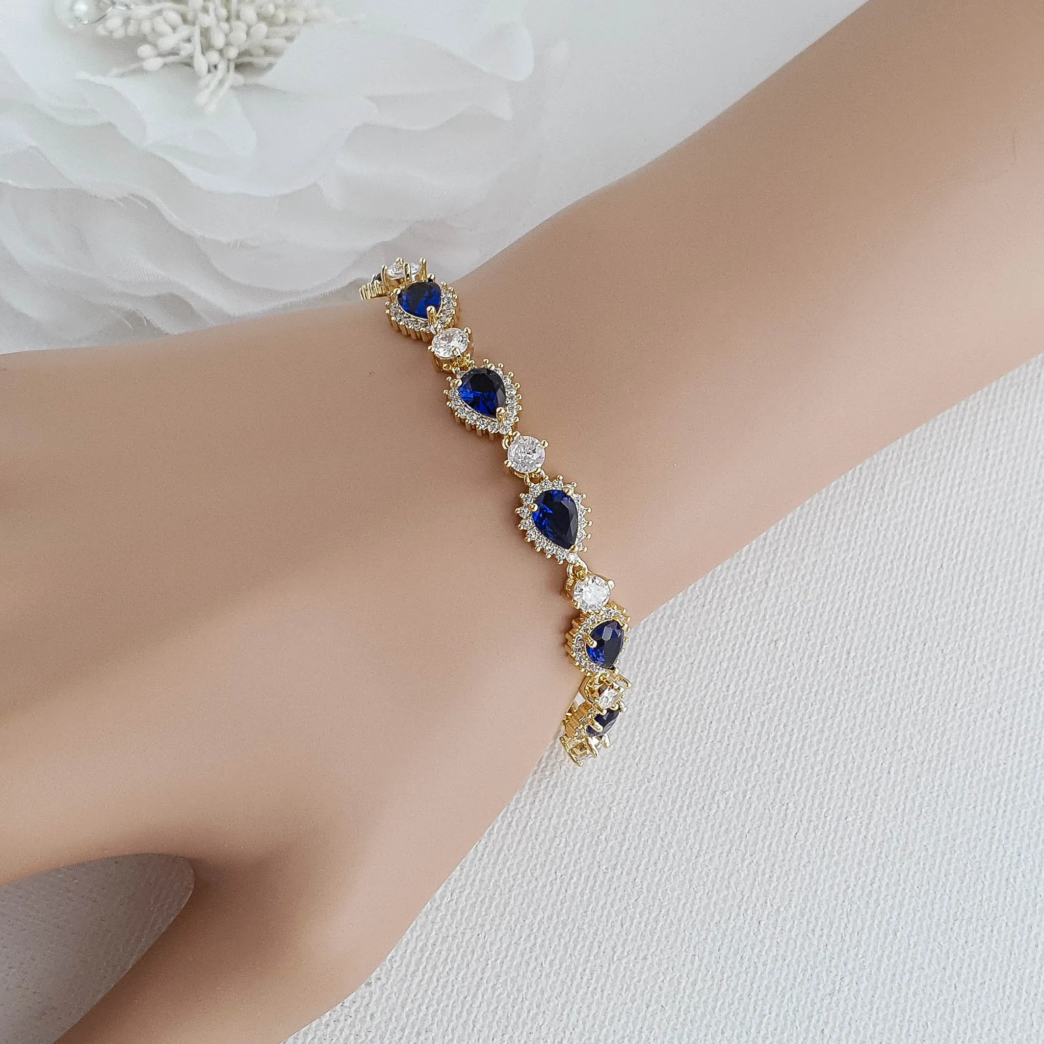 Blue Bridal Bracelet-AOI