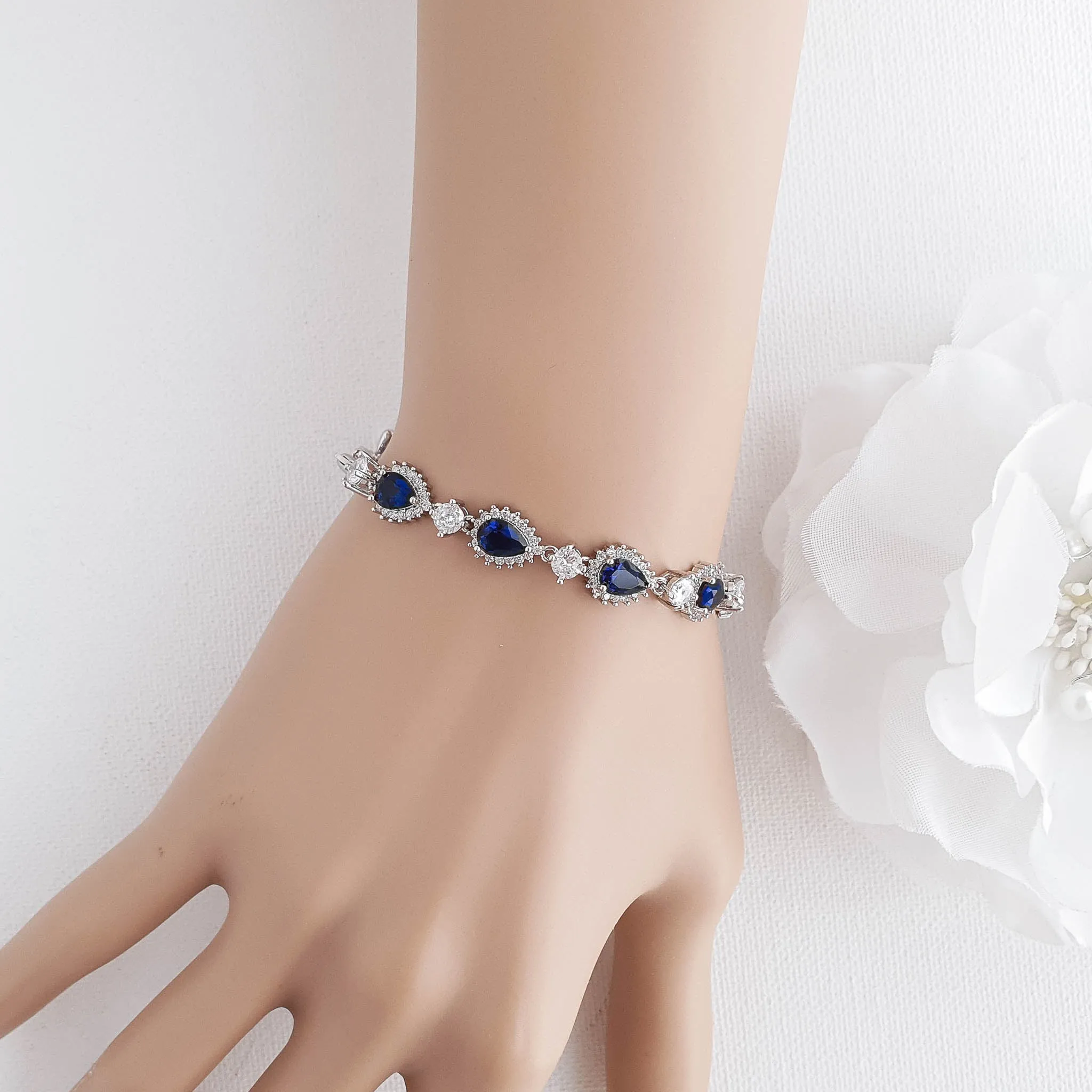 Blue Bridal Bracelet-AOI