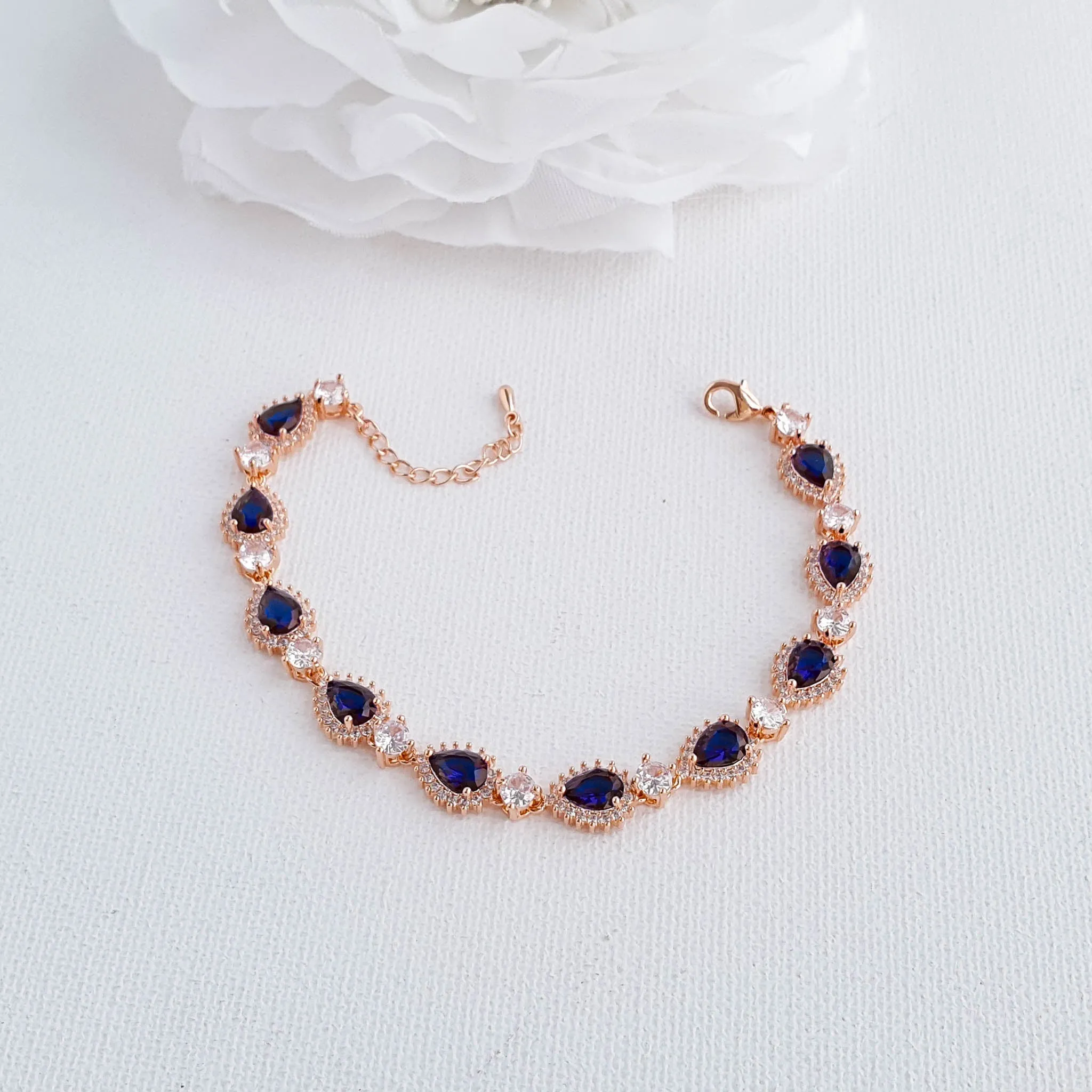 Blue Bridal Bracelet-AOI