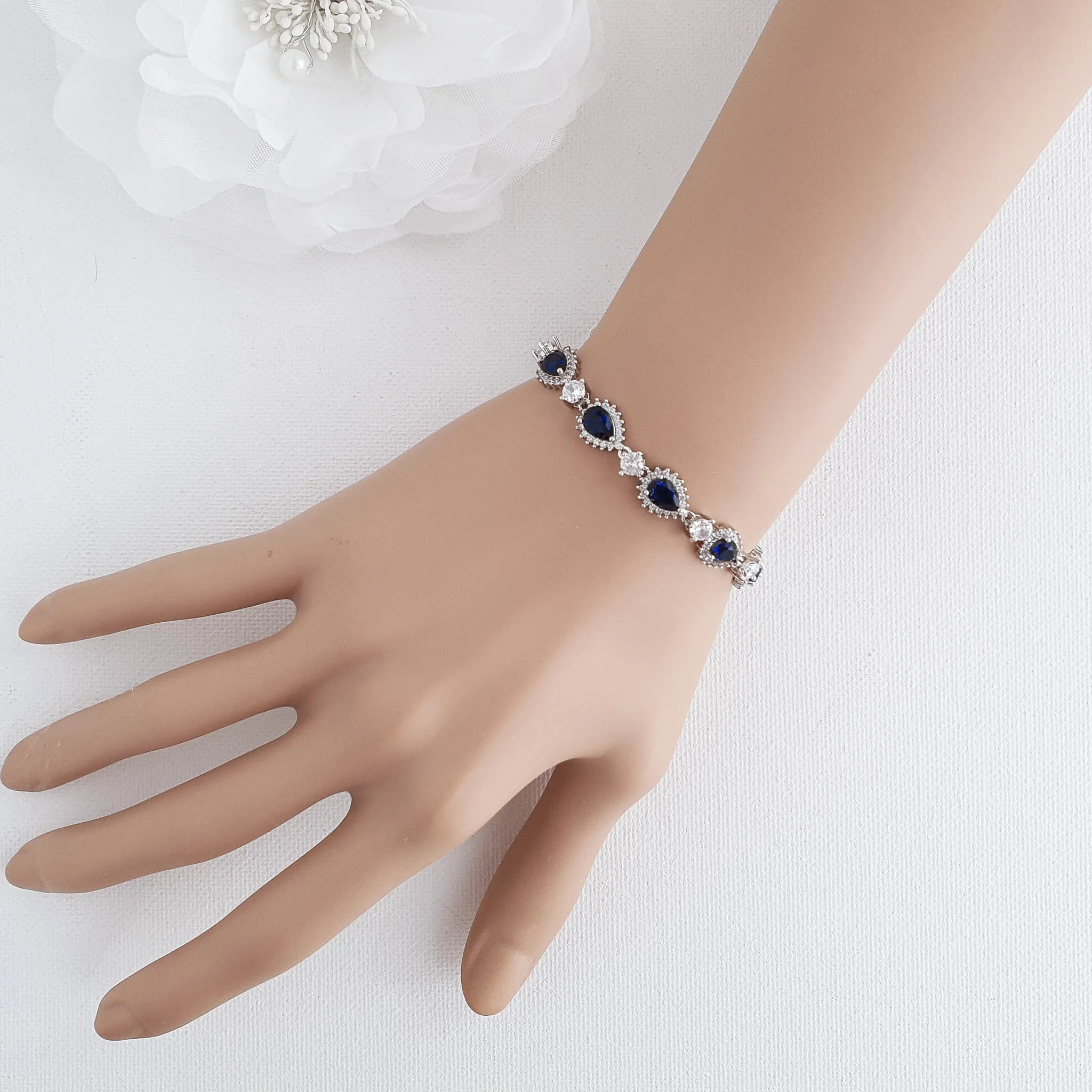 Blue Bridal Bracelet-AOI