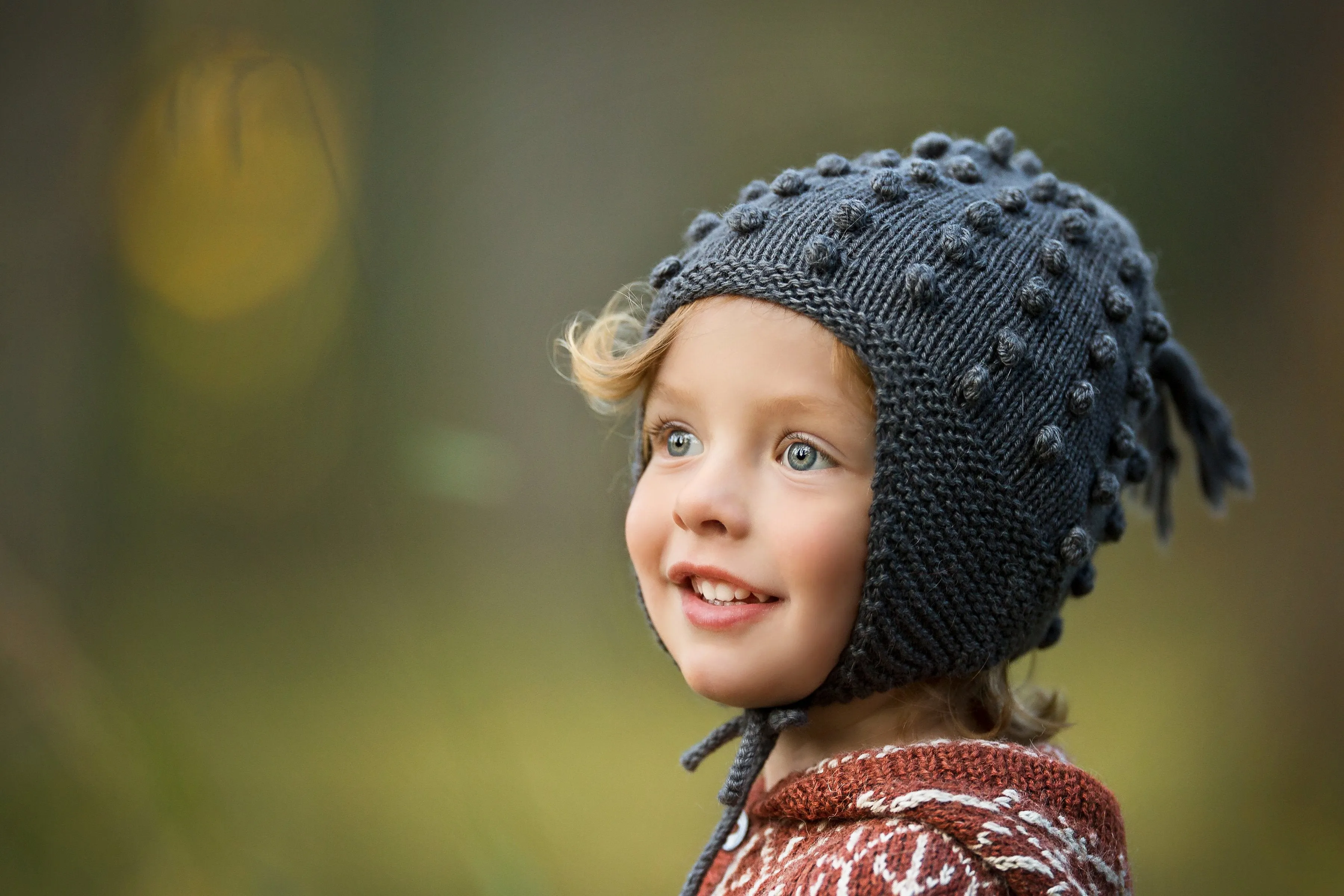 Bobble Hat - Plant Dyed