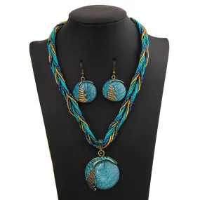 Bohemian Natural Stone Party Jewelry Set