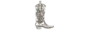 Boot Jewelry Sterling Silver Handmade Western Texas Boot Pendant  BT1-P