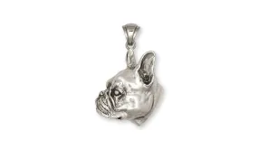 Boston Terrier Pendant Jewelry Sterling Silver Handmade Dog Pendant BT15-P