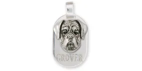 Boxer Pendant Jewelry Sterling Silver Handmade Dog Pendant BX9-DT