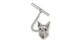 Boxer Tie Tack Jewelry Sterling Silver Handmade Dog Tie Tack BX5-TT