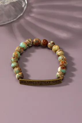 Bracelet - Manifest That Shit - Bronze