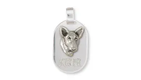 Bull Terrier Pendant Handmade Sterling Silver Dog Jewelry BU10-DT