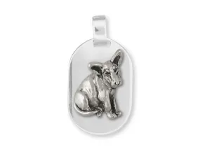 Bull Terrier Pendant Handmade Sterling Silver Dog Jewelry BU7-DT