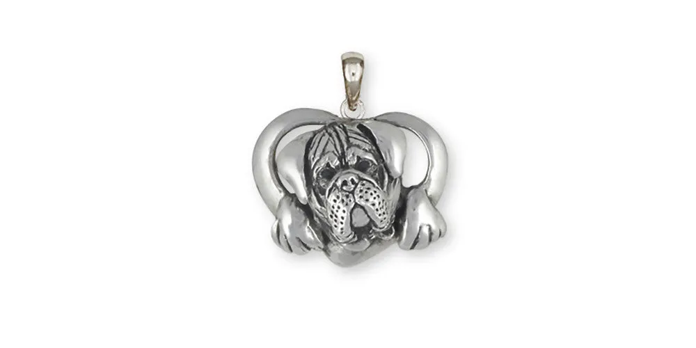 Bullmastiff Pendant Jewelry Sterling Silver Handmade Dog Pendant BM3-P