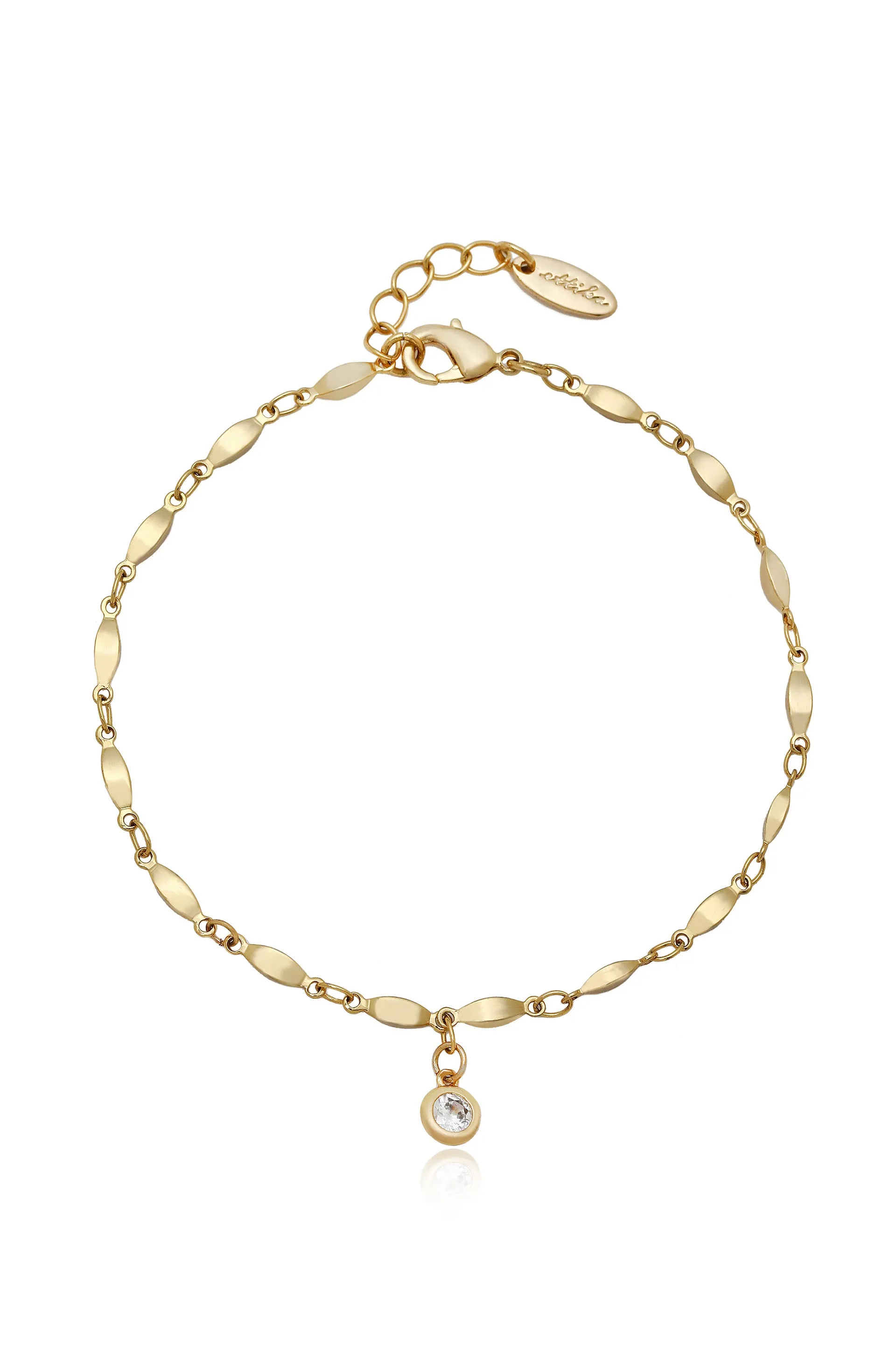 Day Dreamer Anklet with Crystal Charm