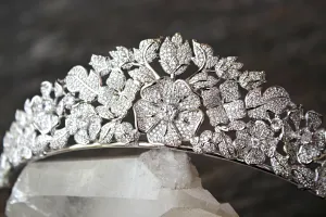 ELLINA Simulated Diamond Bridal Tiara