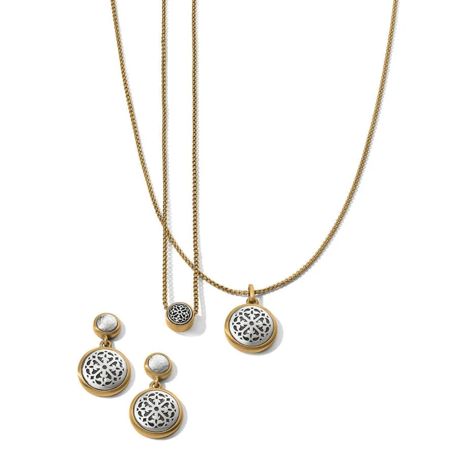 Ferrara Two Tone Luce Mini Pendant Necklace