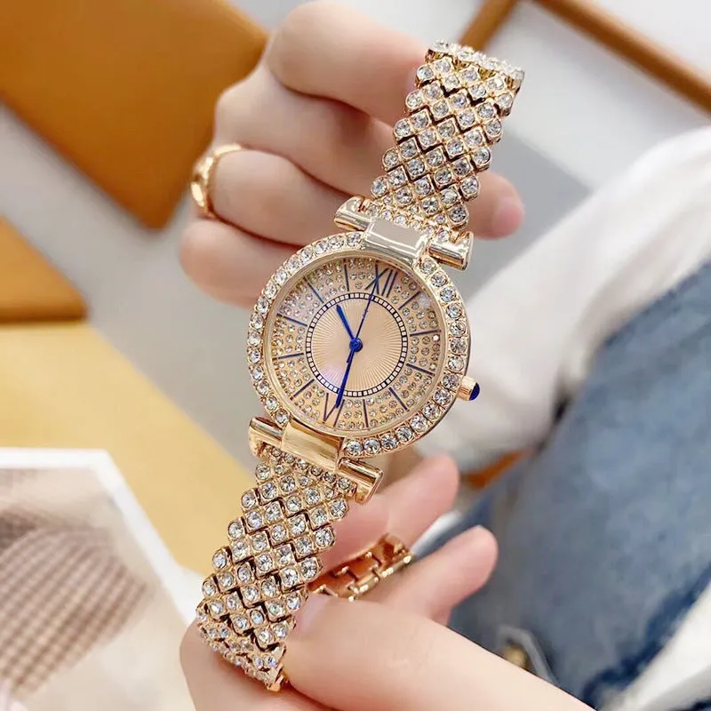 Full Diamond Ladies Watch Women's Watch Quartz Watch Bracelet Watch