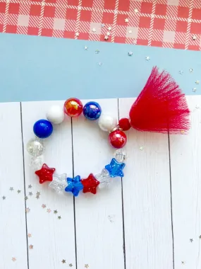 Glitter Stars Tassel Bracelet