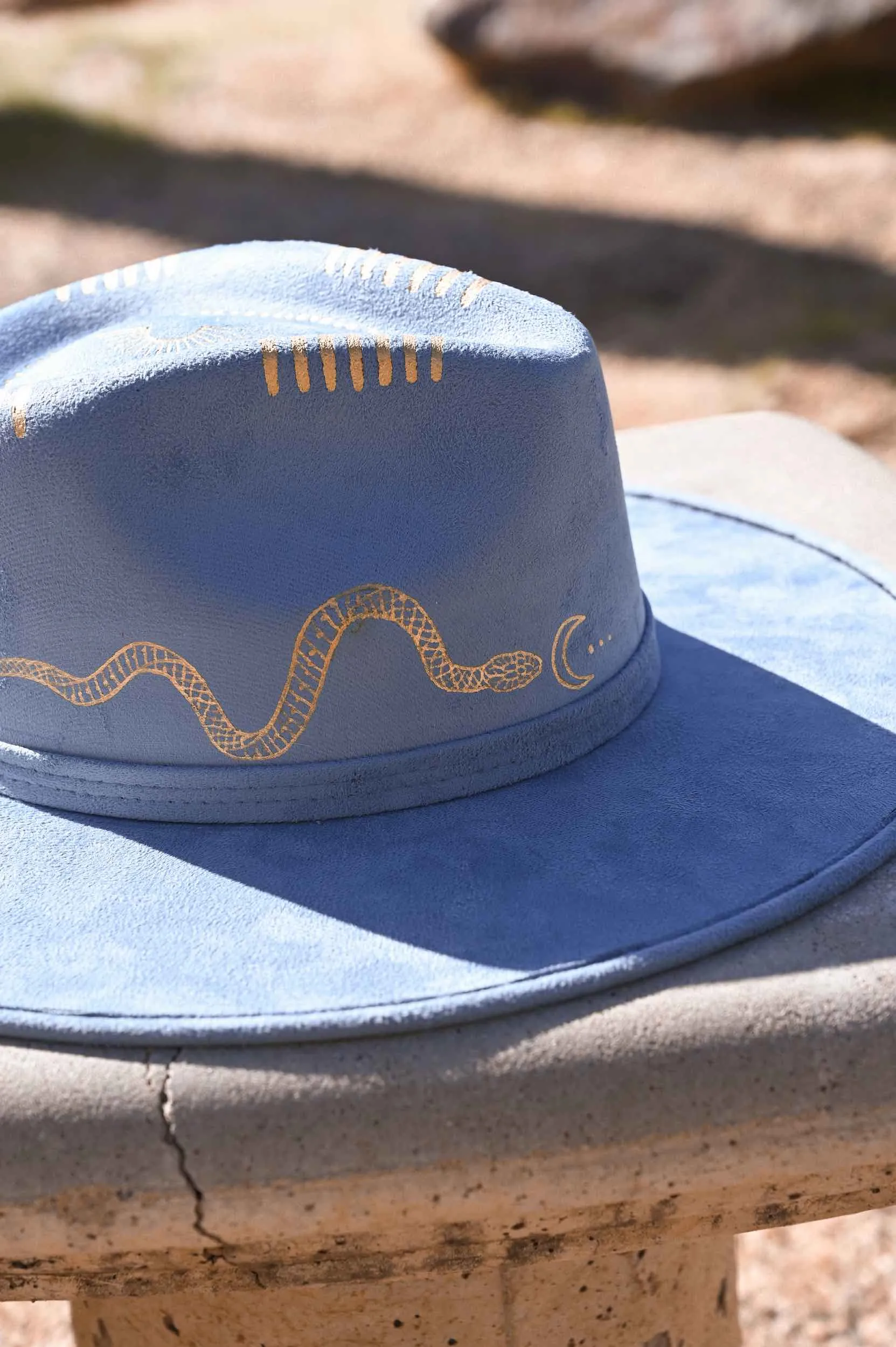 Into The Mystic Blue Fedora