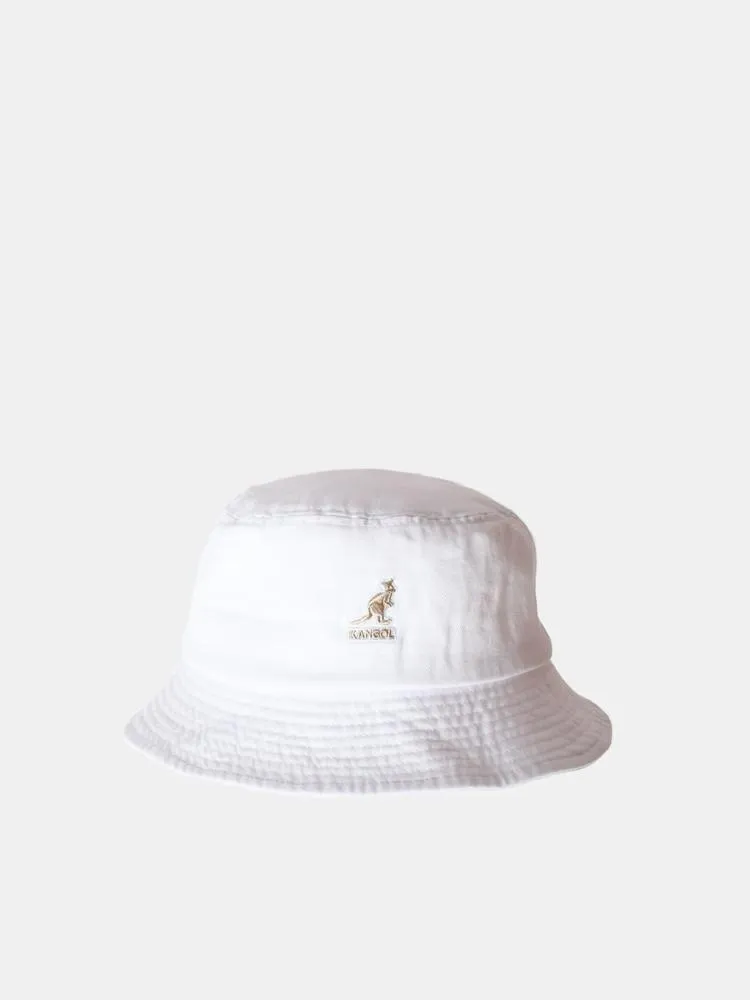 Kangol Washed Bucket - White