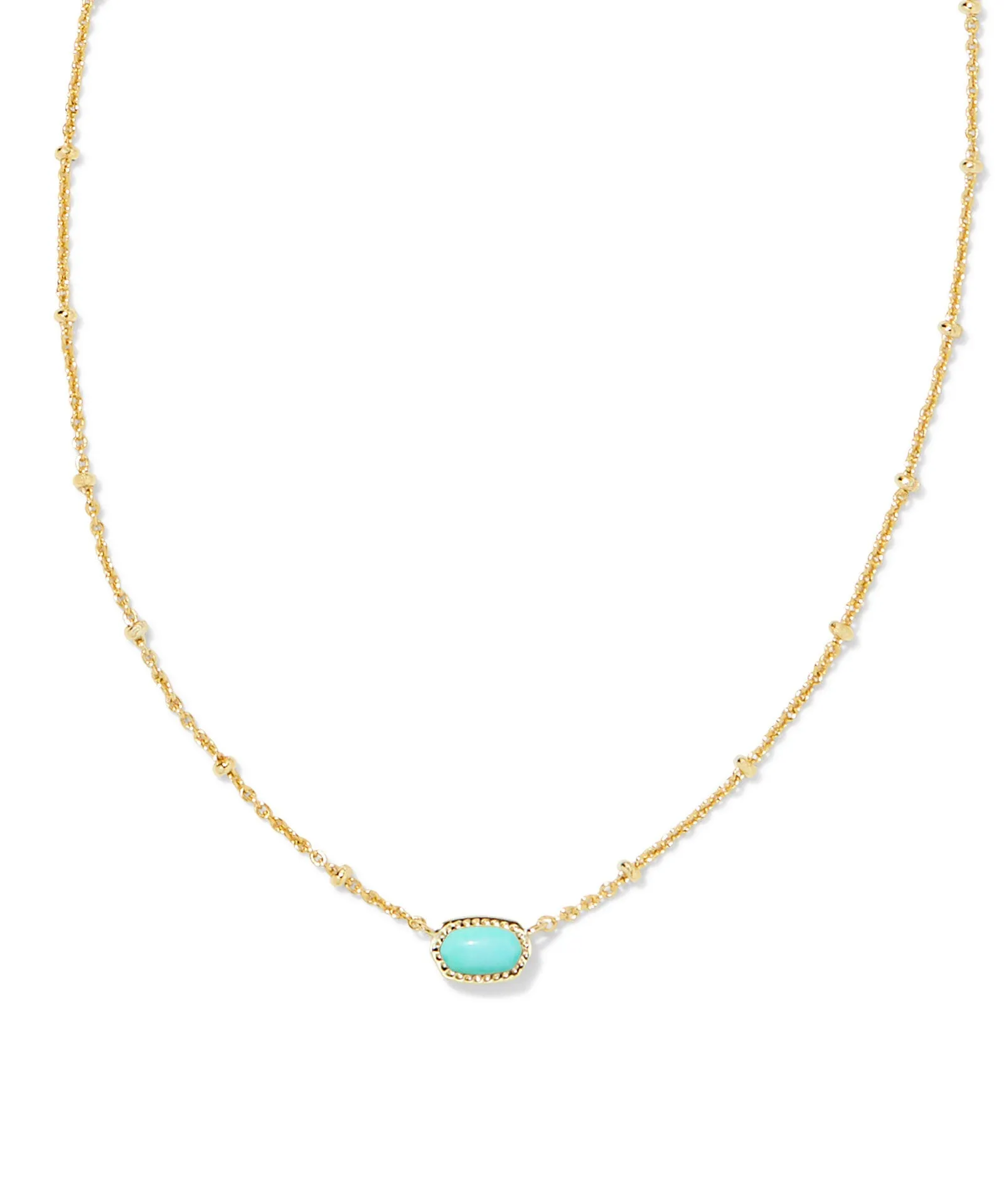 Kendra Scott Baby Elisa Satellite Short Pendant Necklace - Fuchsia, Turquoise, Pink, Mint OR Ivory