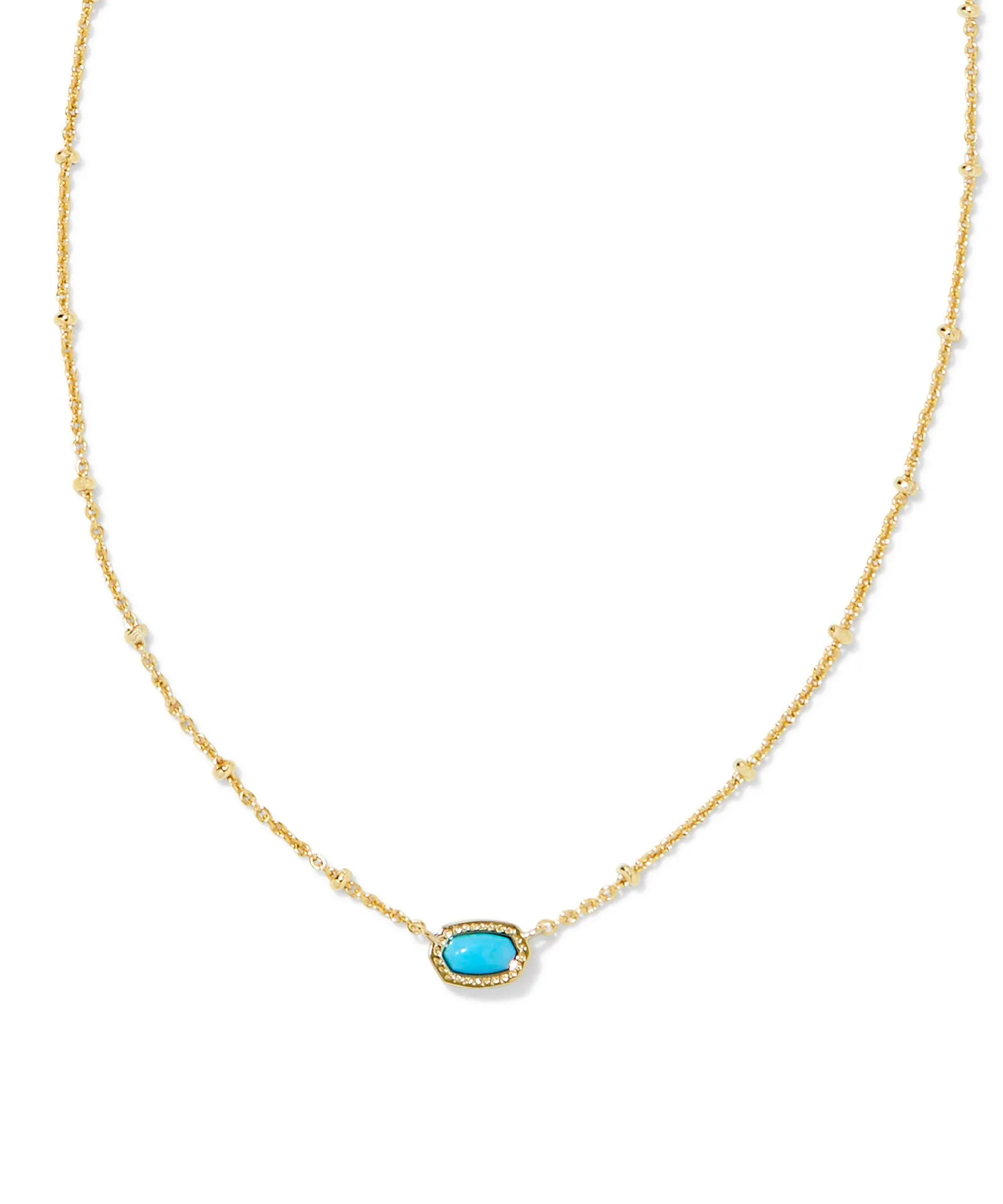 Kendra Scott Baby Elisa Satellite Short Pendant Necklace - Fuchsia, Turquoise, Pink, Mint OR Ivory