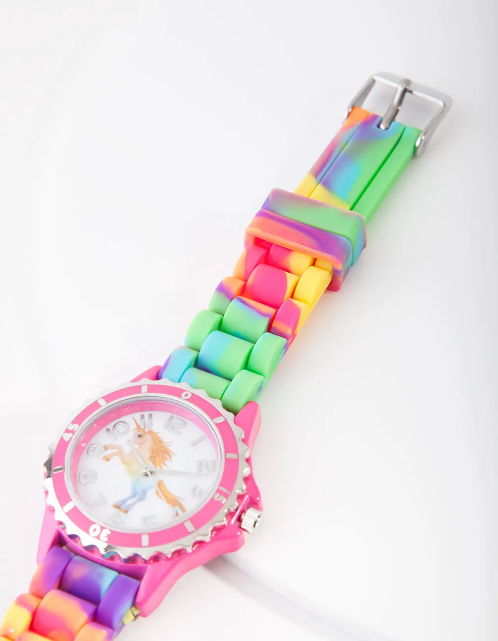 Kids Rainbow Unicorn Silicone Strap Watch