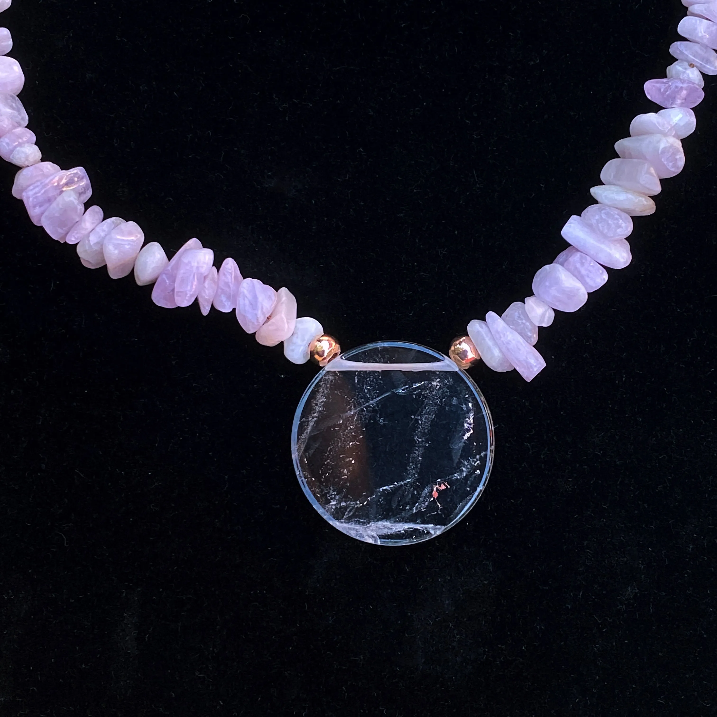 Kunzite and Quartz Necklace