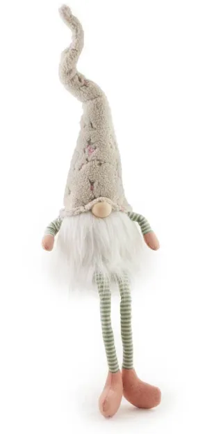 Lolly Floral Hat Gnome Grey Decorative Accents