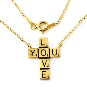 LOVE YOU SCRABBLE Pendant