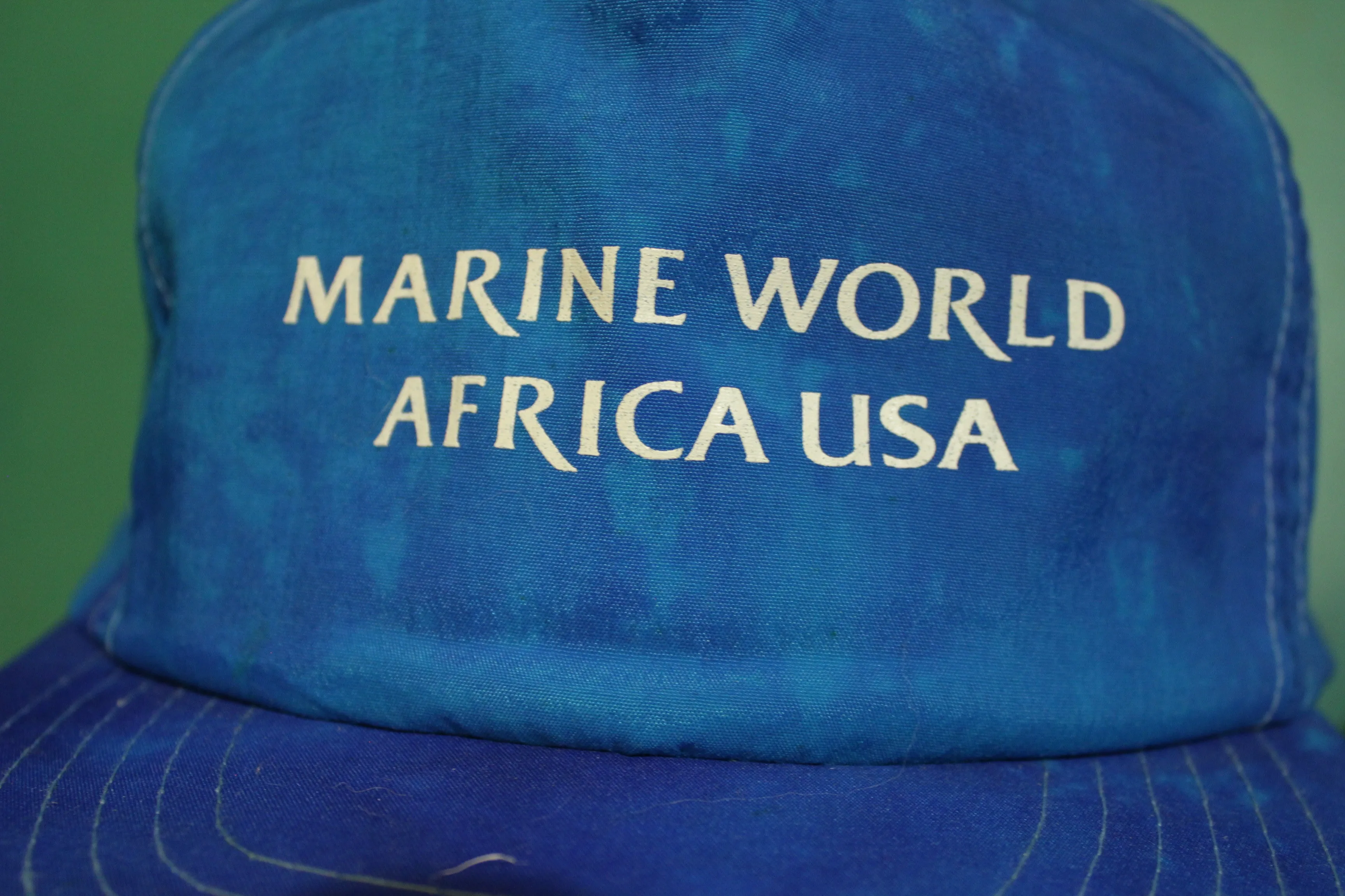 Marine World Africa Vintage 90's Adjustable Back Snapback Hat