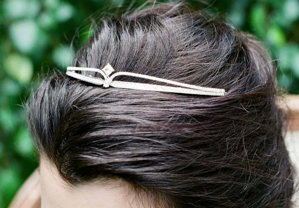 MEG Simulated Diamond Wedding Tiara