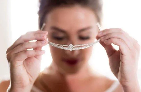 MEG Simulated Diamond Wedding Tiara