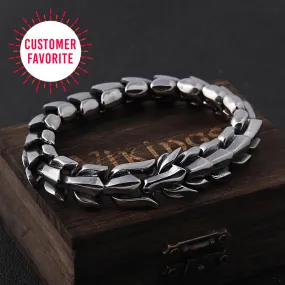 Men’s Snake Head Stainless Steel Punk Bracelet