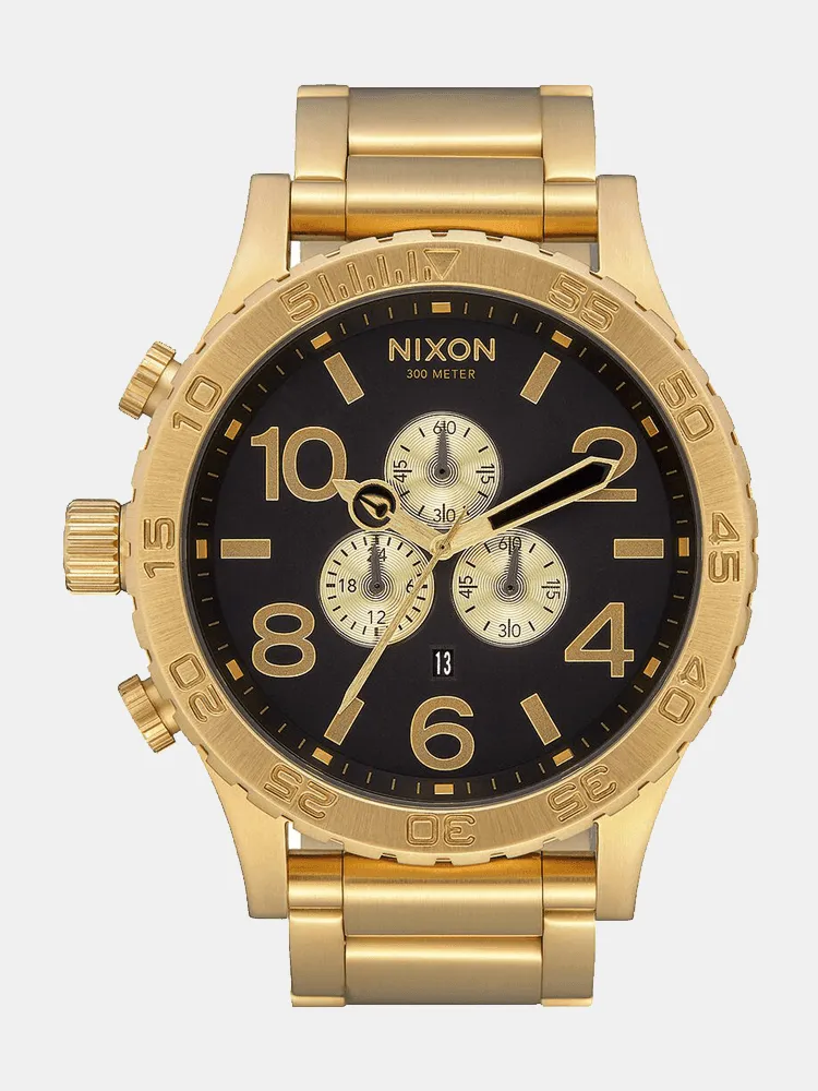 Nixon 51-30 51mm Chrono Watch - All Gold / Black