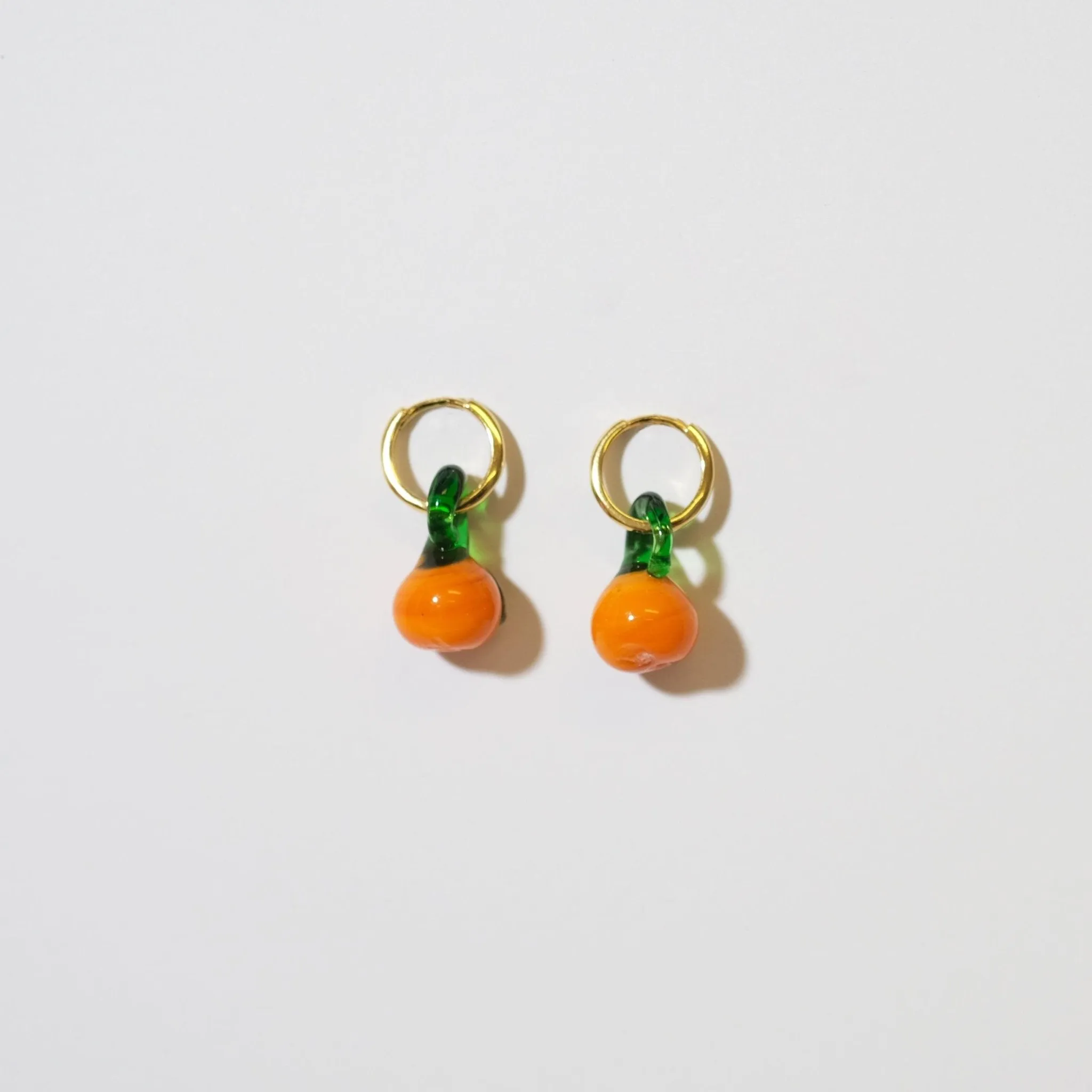 Orange Hoop Earrings