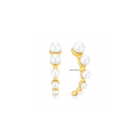 Pearl Crawler Earrings