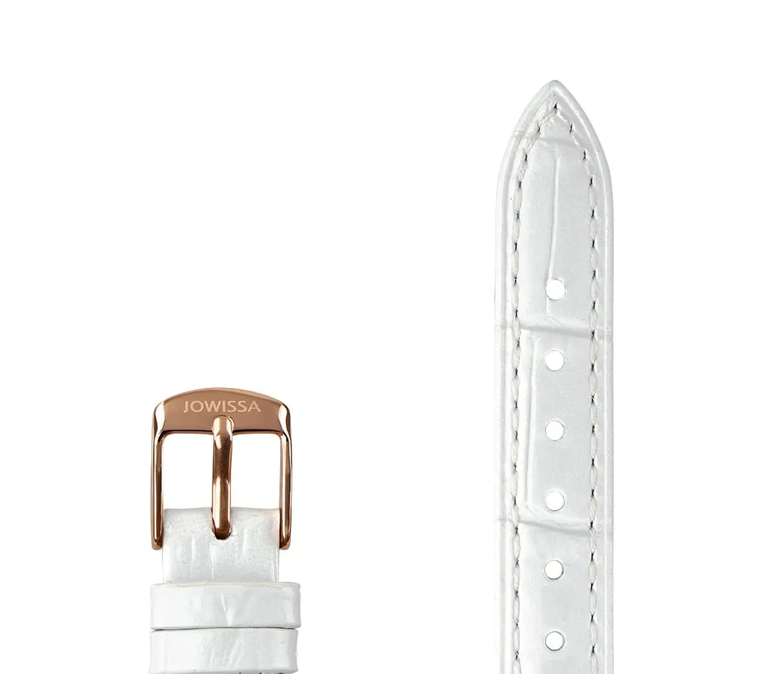 Pearl Croco Leather Watch Strap E3.1482.M