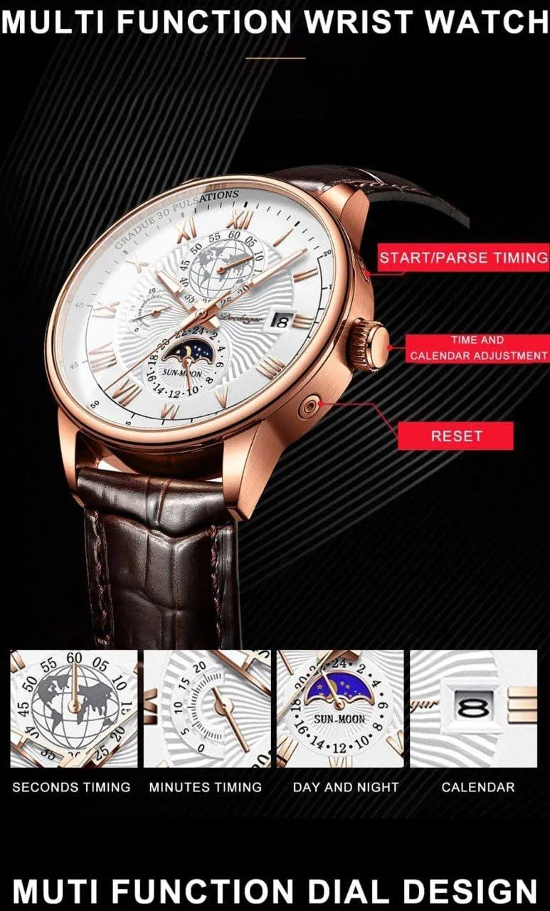 POEDAGAR GENTS CHRONOGRAPH WATCH