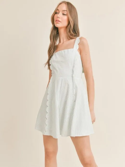 Polly Scalloped Tank Dress