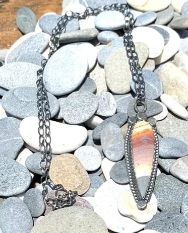 Polychrome Jasper Teardrop Necklace