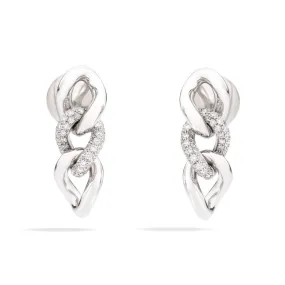 Pomellato - Catene - Earrings, 18k White Gold with Diamonds