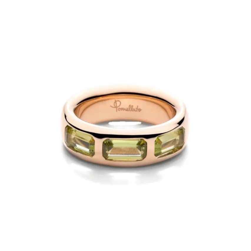 Pomellato - Iconica - Band Ring with Peridot, 18k Rose Gold